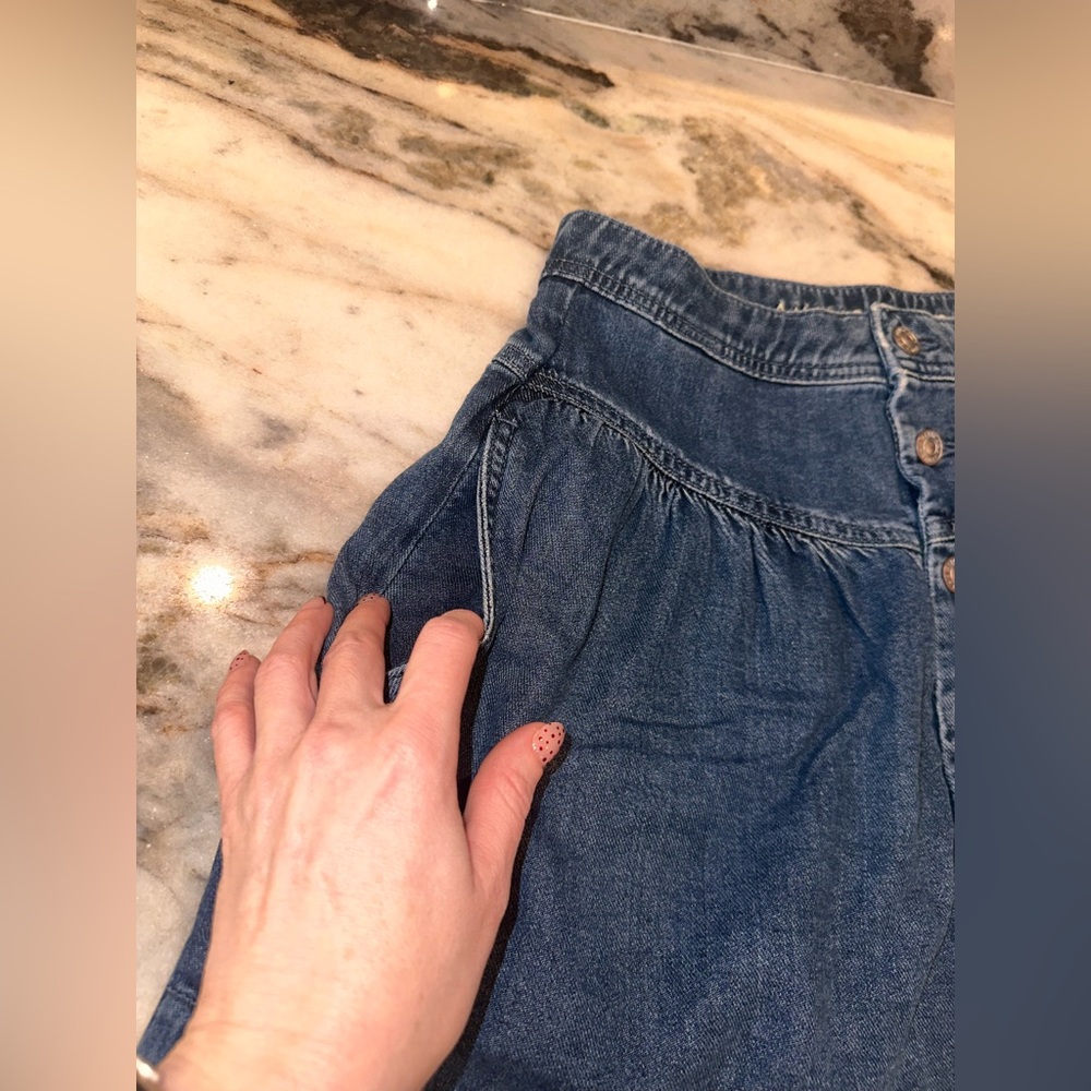American Eagle Size‎ 8 Denim Button-Front Skirt - Picture 5 of 10